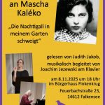Hommage an Mascha Kaléko