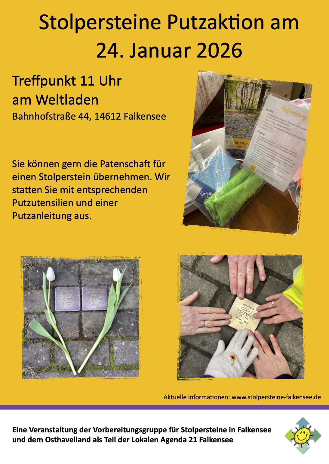 Stolpersteine Putzaktion