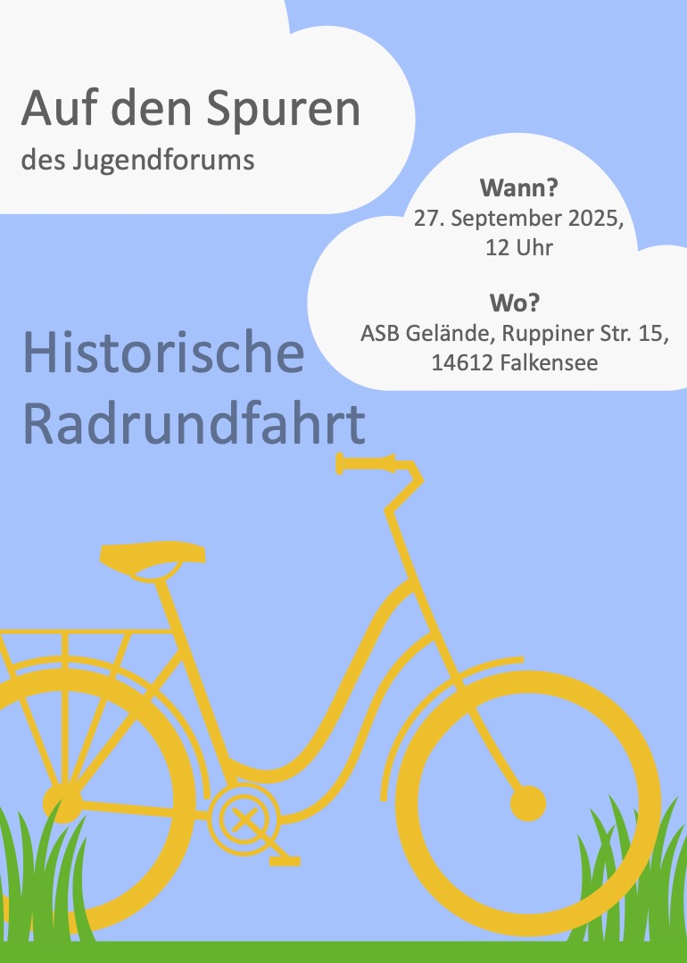 Historische Radrundfahrt auf den Spuren des Jugendforums Falkensee