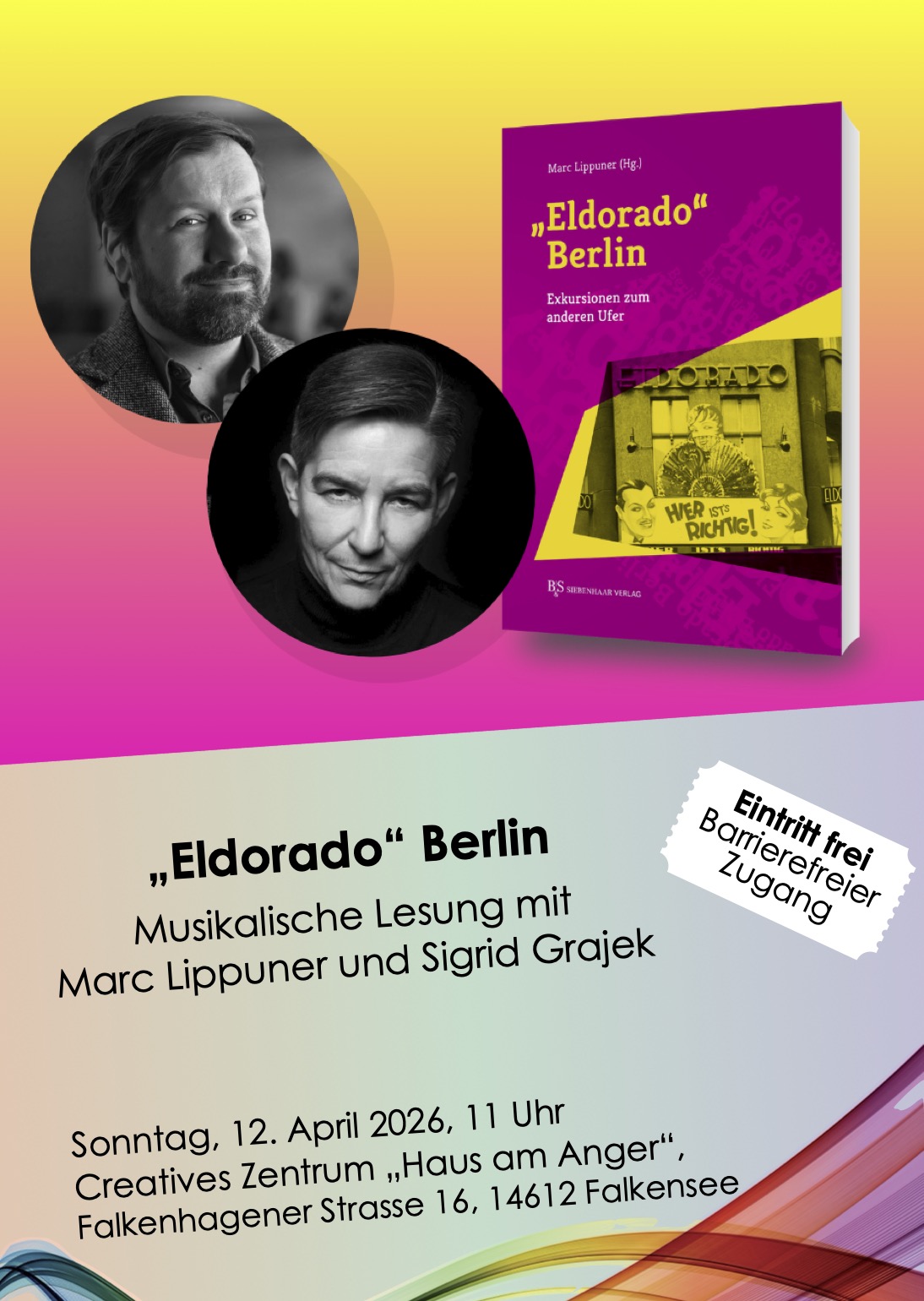 Musikalische Lesung zu "Eldorado Berlin“