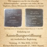 Ausstellungseröffnung "Nauener Stolpersteine"