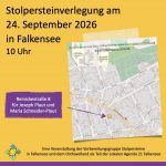 Stolpersteinverlegung in Falkensee
