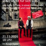 Theaterstück "Jeder stirbt für sich allein"