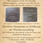 Eröffnung der Wanderausstellung "Nauener Stolpersteine"
